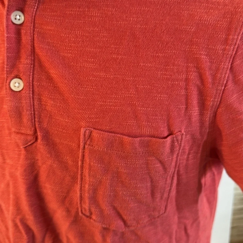 Men’s Banana Republic Red Polo Shirt Vibrant Pima Cotton size M